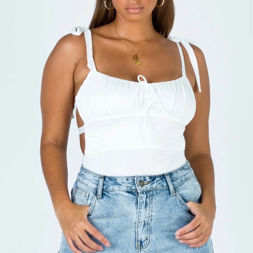 Princess Polly Annalisa Bodysuit White